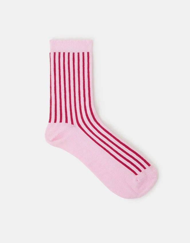 Pink Stripe Socks