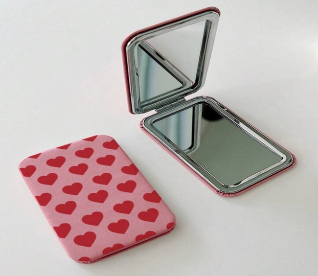 Pink Heart Mirror