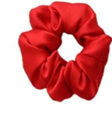 Red Satin Scrunchie