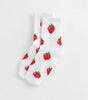 Strawberry Socks (White)
