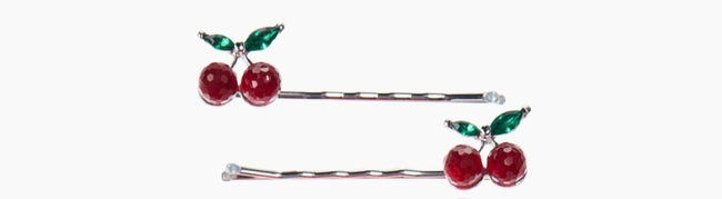 Cherry Hair Slides