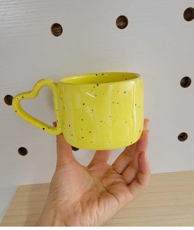 Yellow Heart Mug
