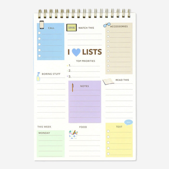 I Love Lists Pad