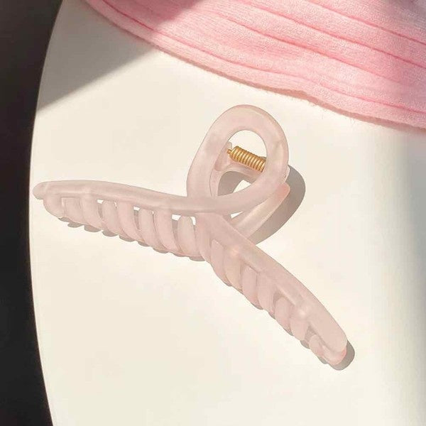 Frosted Pink Hair Claw