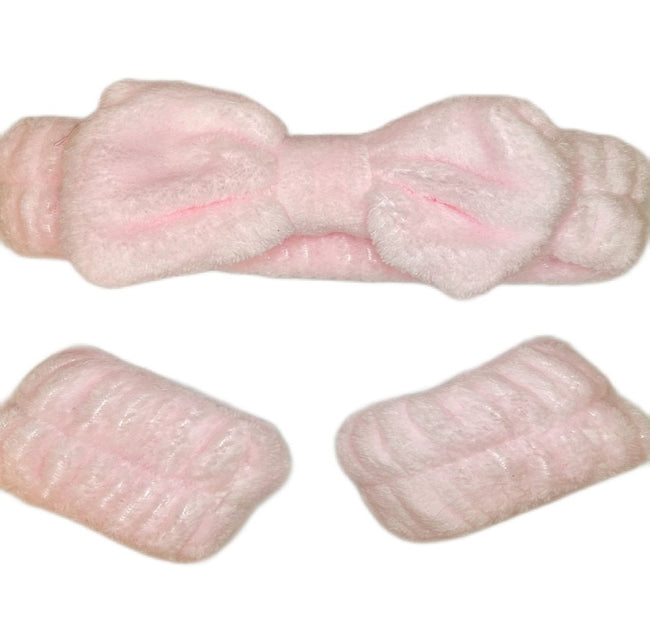 Pink Headband & Wrist Set