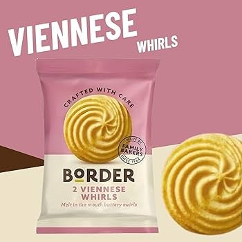 Border Viennese Whirls Biscuits