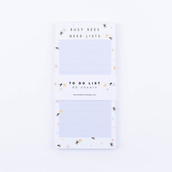 “Busy Bees Need Lists” Notepad