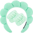 Mint Spa Headband + Wrist Wraps Set
