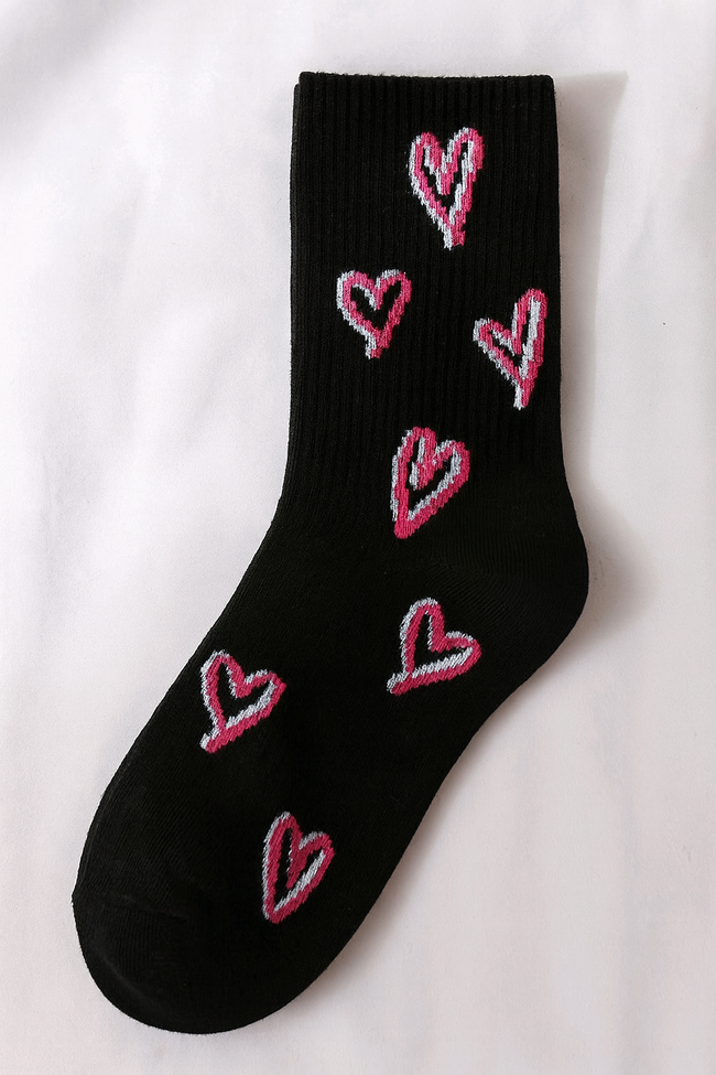 Black Heart Socks