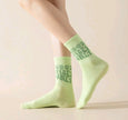 Green “GOOD VIBES” Socks